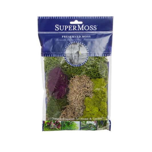 Supermoss Colourful Preserved Moss Mix - 55g Assortment